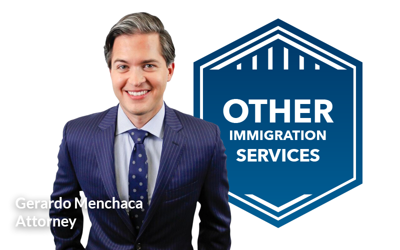 Gerardo Menchaca Picture&otherimmigration Services Badge
